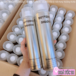 Gôm bạc xịt tóc butterfly shadow 600ml 320ml gôm bạc giữ nếp tóc