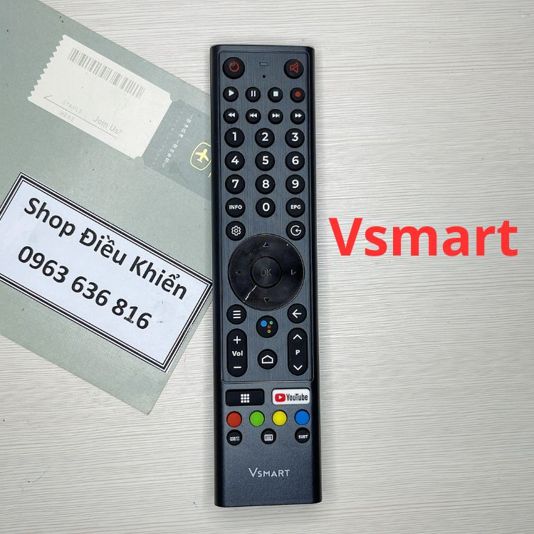 Điều khiển remote tivi Vinsmart ( hàng mới chính hãng , dùng được cho tất cả các model tivi của Vsmart)