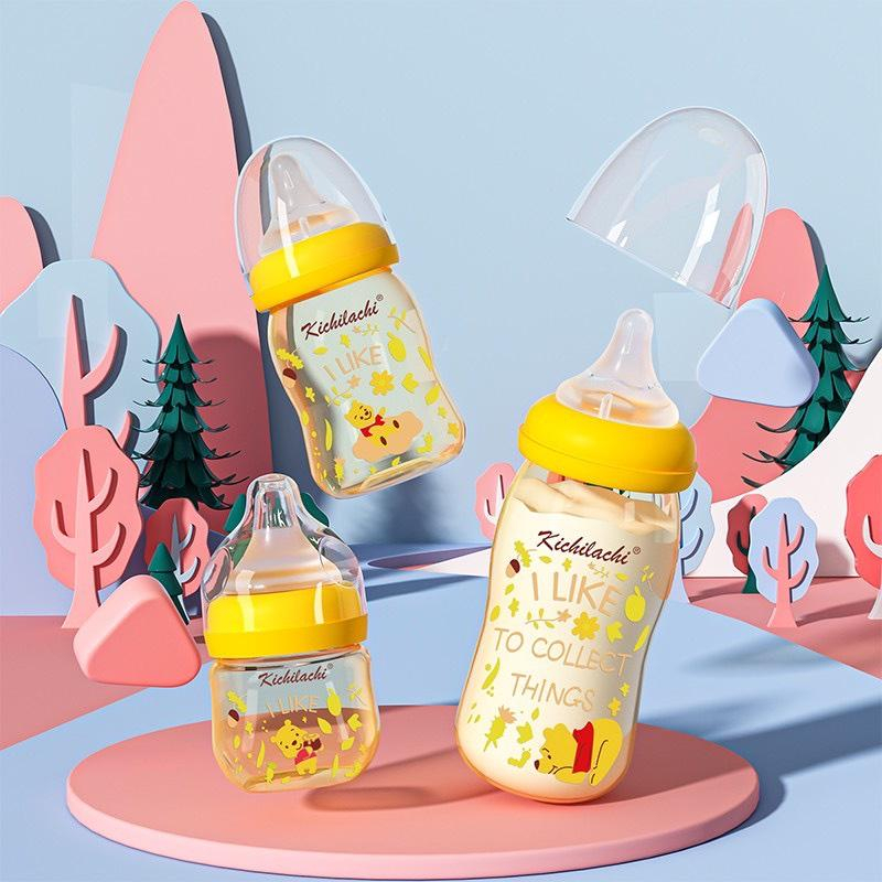 Bình sữa PPSU hình gấu siêu dễ cưng nhà Kichilachi cho bé