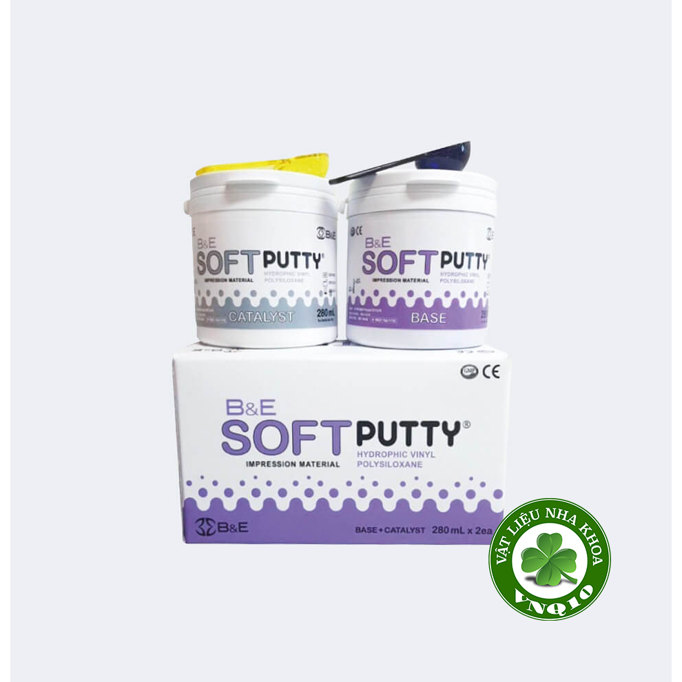 Cao su đặc trộn tay B&E SOFT PUTTY - Cặp 560ml