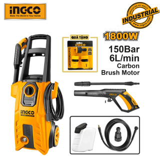 Máy xịt rữa xe cao áp 1800W Ingco HPWR18008 ( motor chổi than )