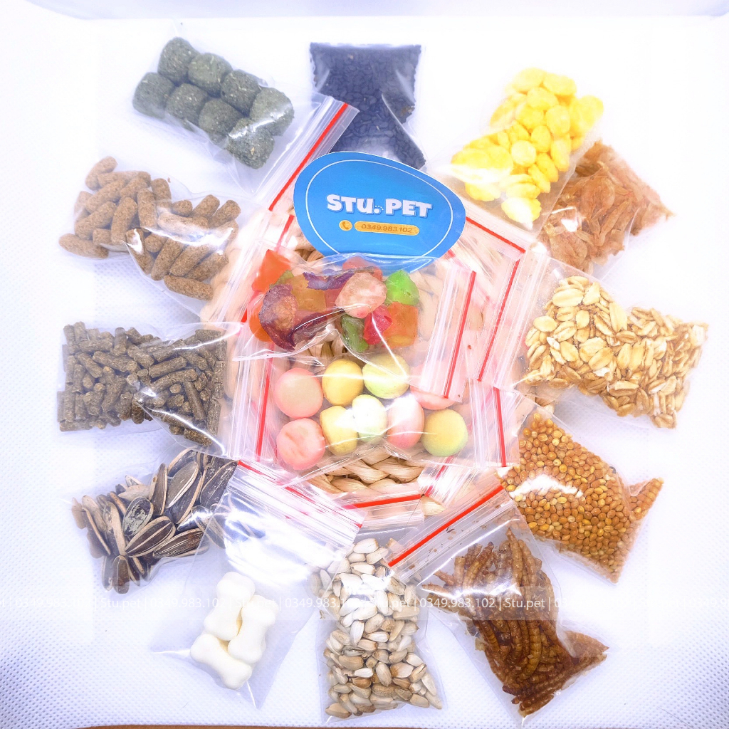 Thức ăn Hamster nhiều loại từ 3 - 10g