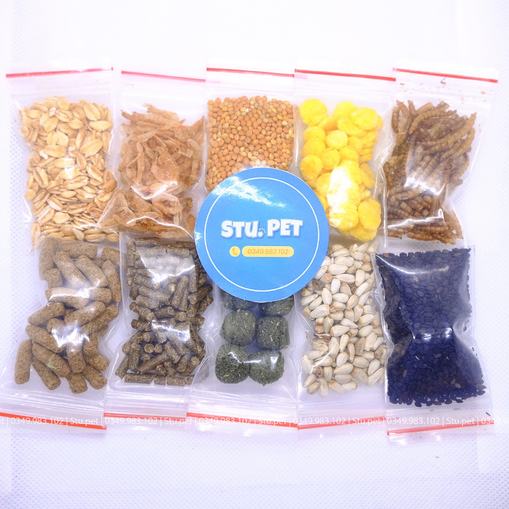 Thức ăn Hamster nhiều loại từ 3 - 10g