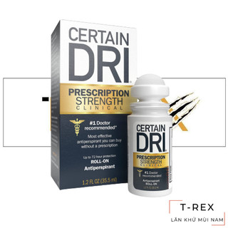 Lăn Khử Mùi Unisex Certain Dri Prescription Strength Clinical Antiperspirant Roll-on 35,5ml