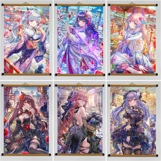 Poster Vải Treo Tường Decor - Genshin Impact