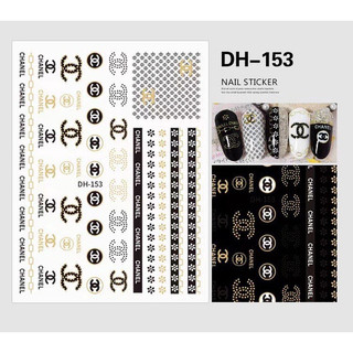 Stick dán móng hình thương hiệu chanel stick chanel mã 153