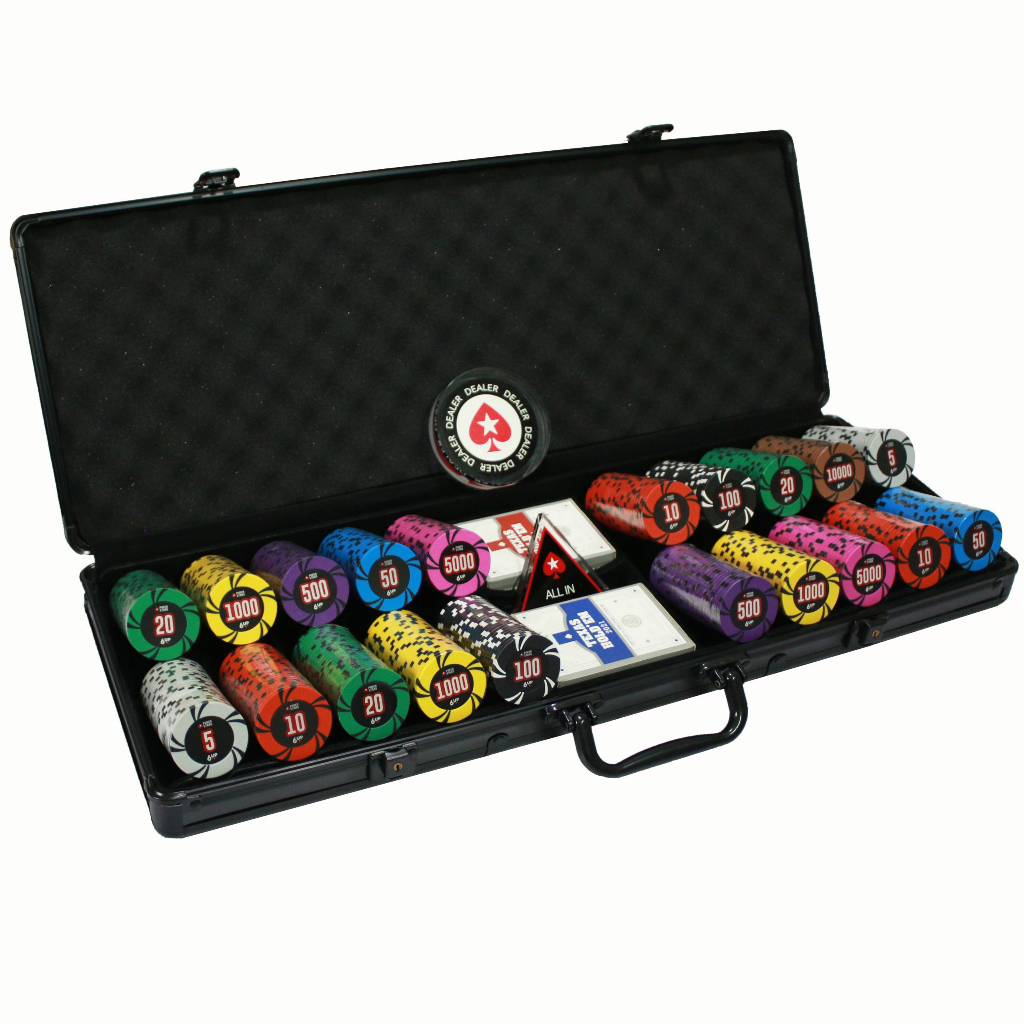 Bộ Phỉnh Poker Clay cao cấp 6up Holdem Chip Poker trò chơi
