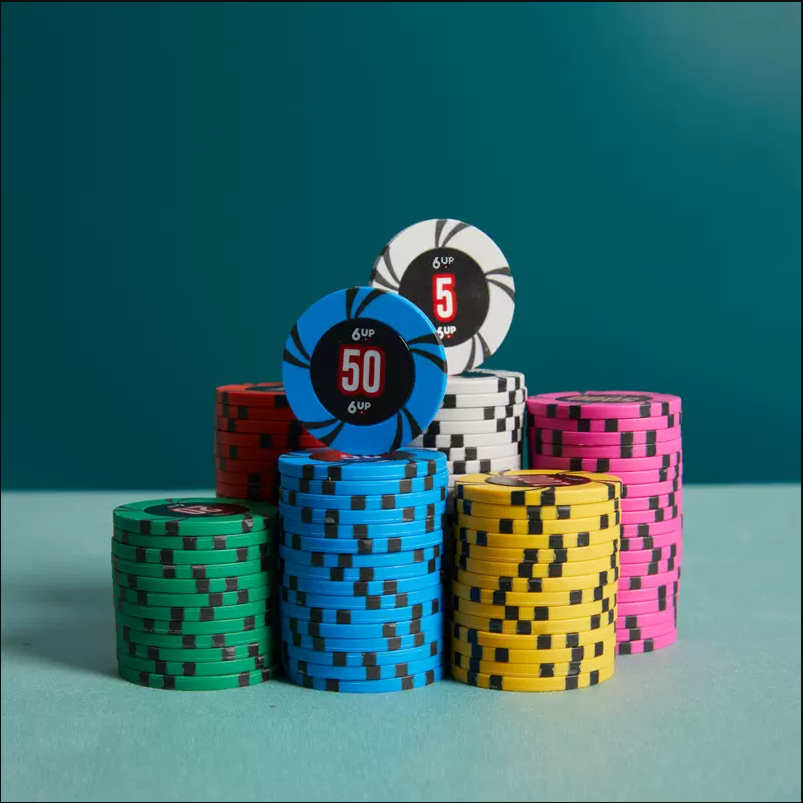 Bộ Phỉnh Poker Clay cao cấp 6up Holdem Chip Poker trò chơi