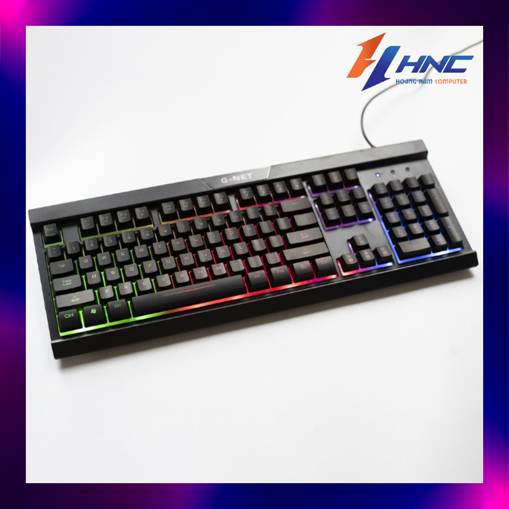 BÀN PHÍM GIẢ CƠ GNET GK 311 | LED 7 MÀU | BÀN PHÍM CHƠI GAME CHUYÊN DỤNG