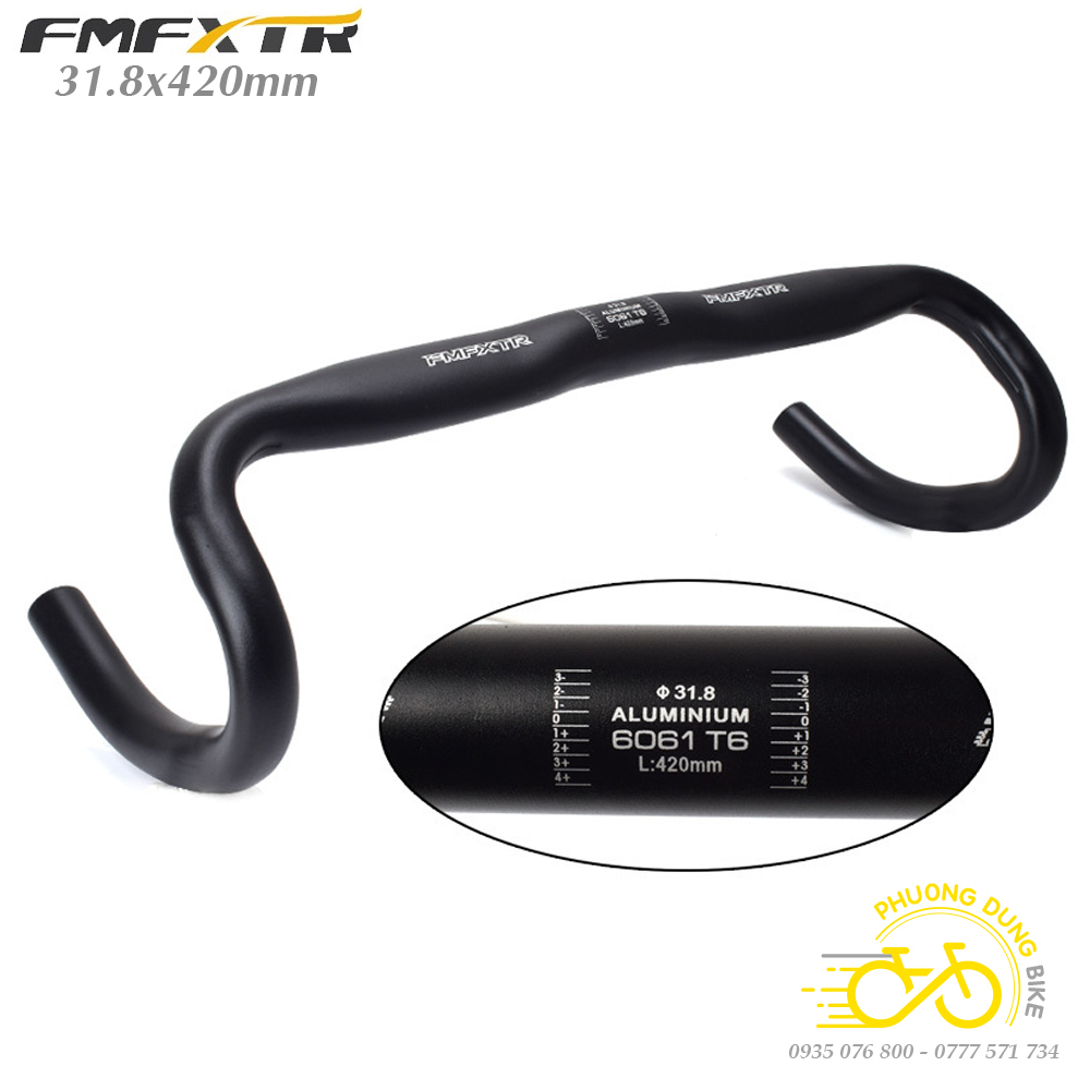 Ghi đông nhôm xe đạp road FMF XTR 420x31.8mm