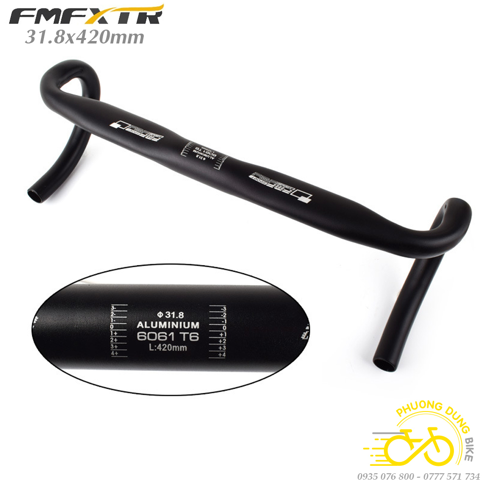 Ghi đông nhôm xe đạp road FMF XTR 420x31.8mm