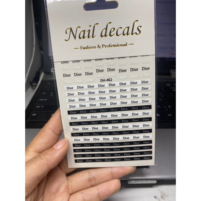 Stick dán móng thương hiệu dior miếng dán thương hiệu dây dior mã 462