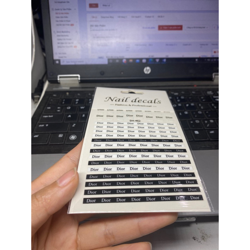 Stick dán móng thương hiệu dior miếng dán thương hiệu dây dior mã 462