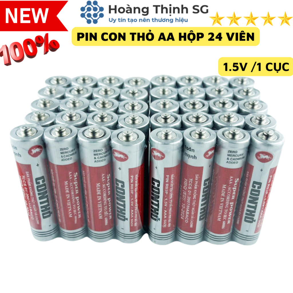 Pin Con Thỏ, Pin tiểu AA & Pin đũa AAA 1.5V, hàng chính hãng