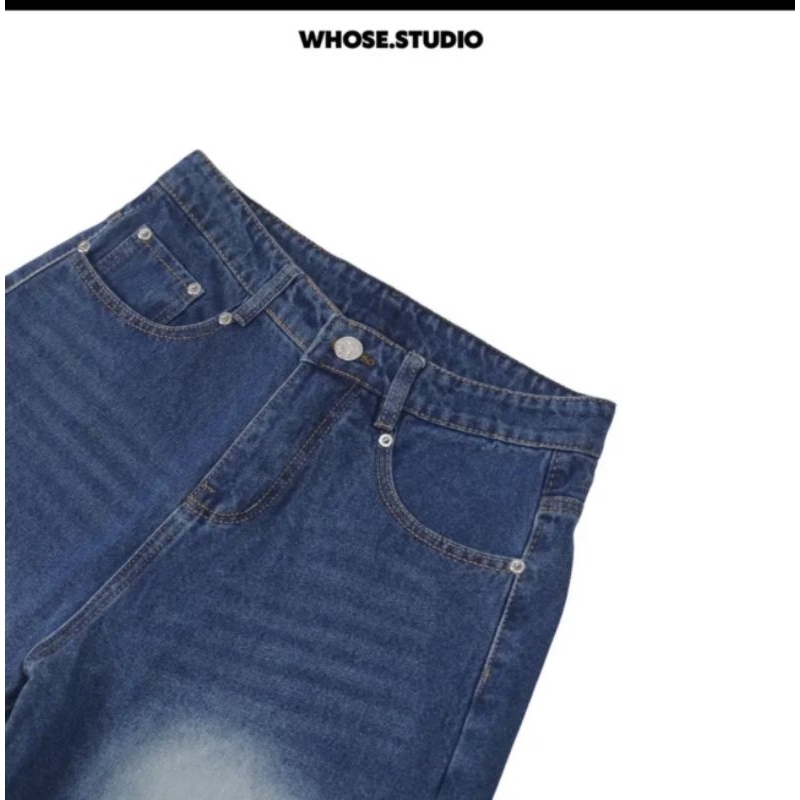 AIR BLUE WASH JEAN quần xanh jeans wash trắng 1010