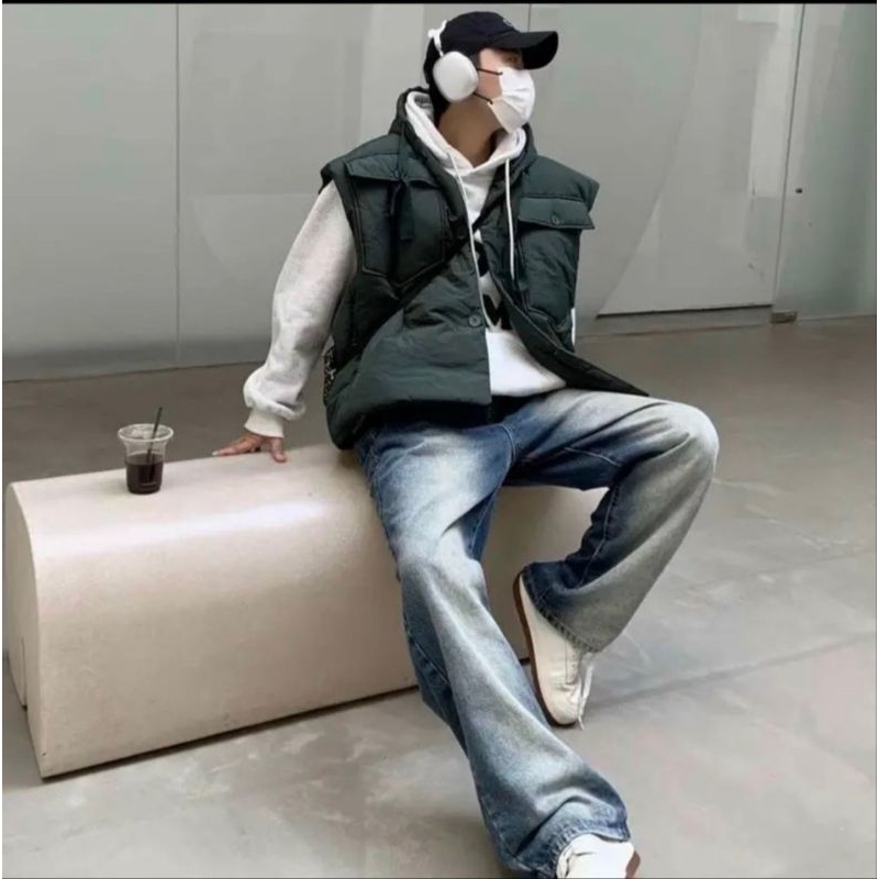 AIR BLUE WASH JEAN quần xanh jeans wash trắng 1010