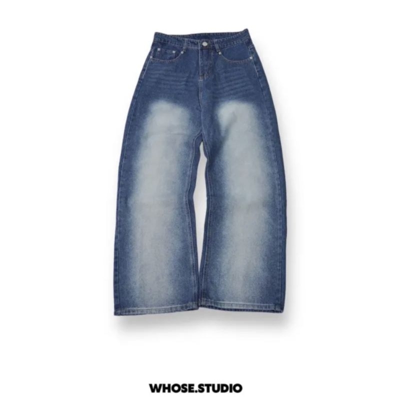AIR BLUE WASH JEAN quần xanh jeans wash trắng 1010