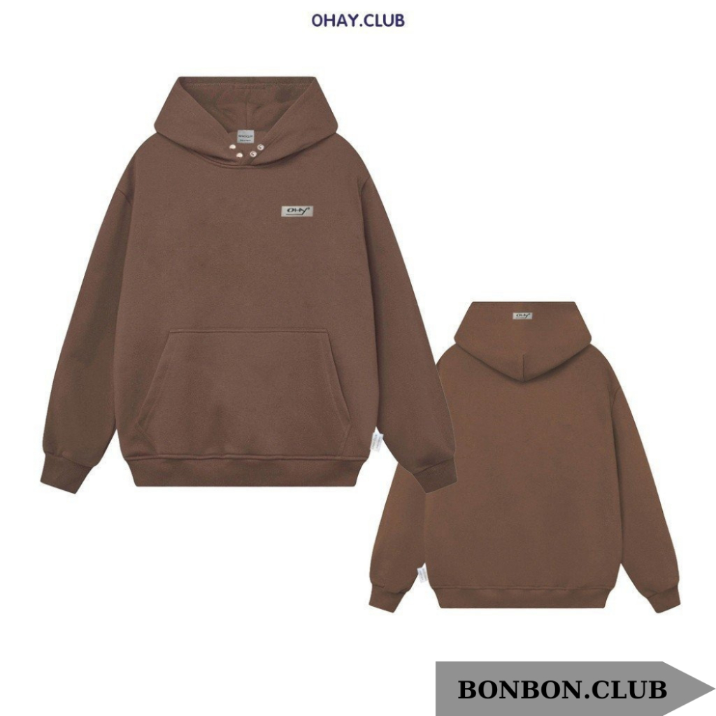 Áo Hoodie Form Rộng Nam Nữ Localbrand Unisex Chất Nỉ Ngoại Siêu Dày Dặn Cúc Bấm Tem Kang Phong Cách Hàn Quốc BONBON.CLUB | BigBuy360 - bigbuy360.vn