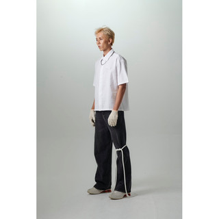 TRIGGER CLUB LINEN WHITE SHIRT