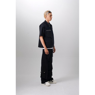 [12/12 - MUA 1 TẶNG 1] TRIGGER CLUB LAYER BLACK/VERY LIGHT PURPLE SHIRT