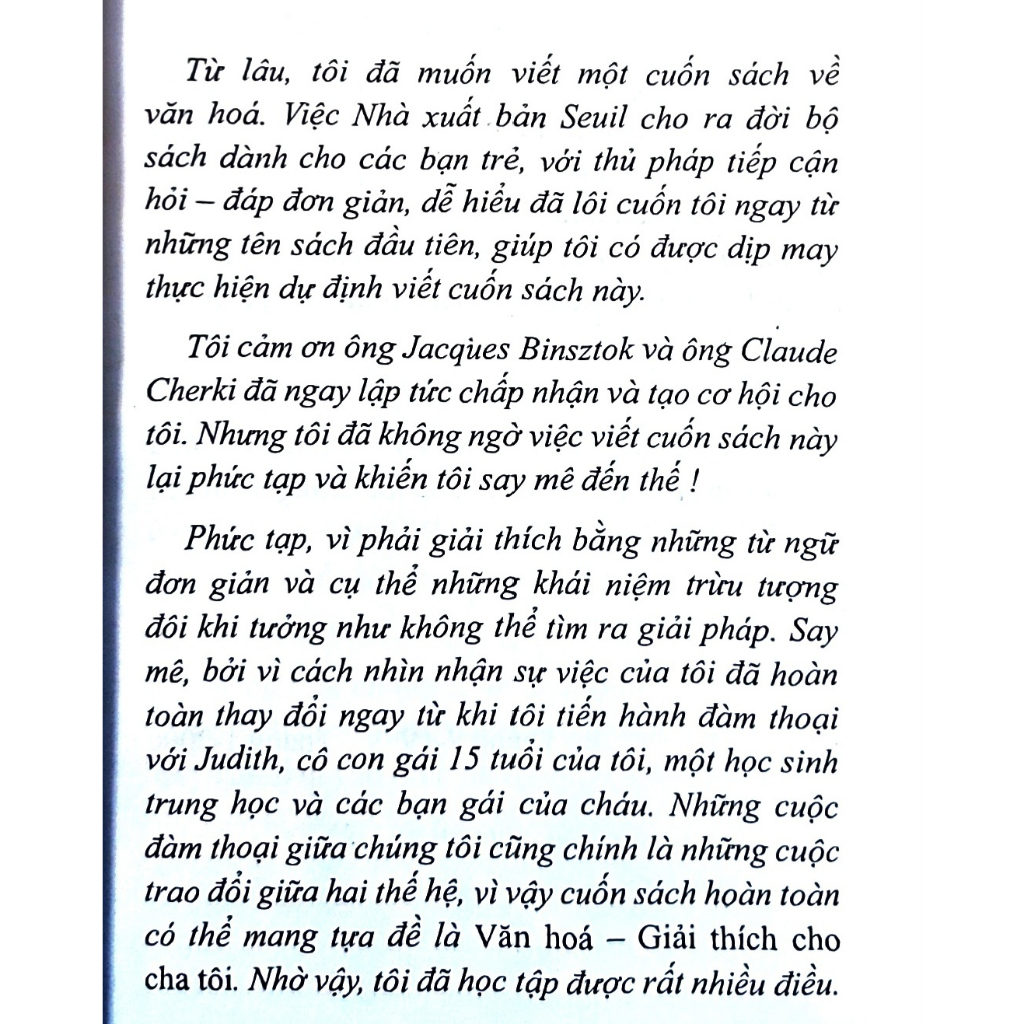 Sách - Văn hóa giải thích cho con - Jerome Clement