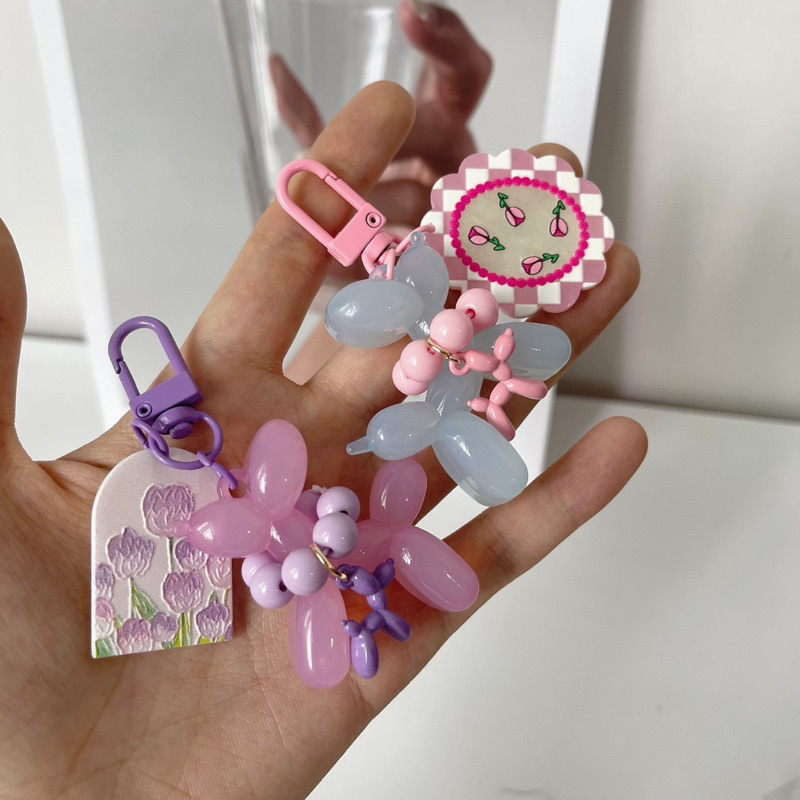 Móc Khoá Hình Cún Dễ Thương A87, Móc Chìa Khoá Ngựa đeo vòng xinh xắn