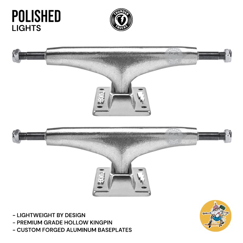 Trục ván trượt skateboard THUNDER POLISHED LIGHTS II TRUCKS 147/148