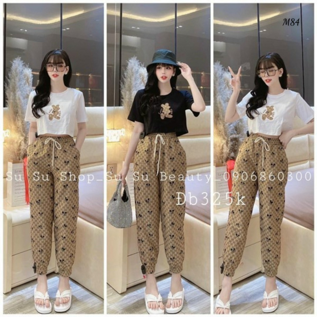 [FreeShip] Set thun cotton dài nữ duyên dáng , phong cách tiểu thư bánh bèo siêu xinh cho chị em