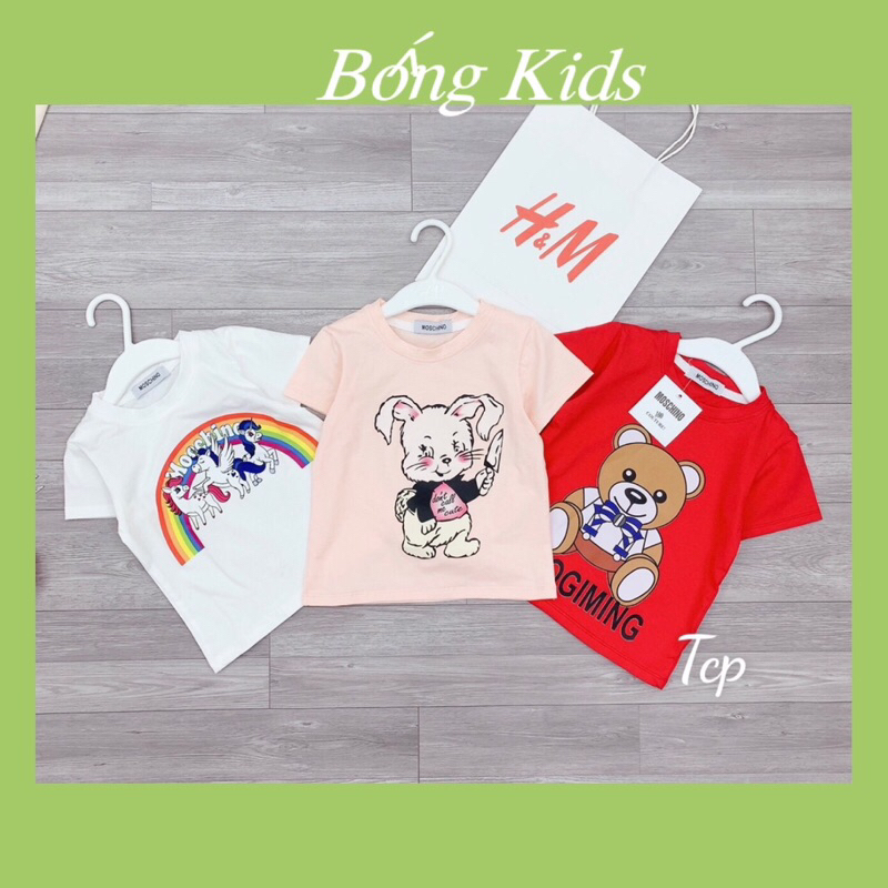 Sét 3 áo MOSSCHINO hàng VNXK dành cho bé gái size 8-24kg