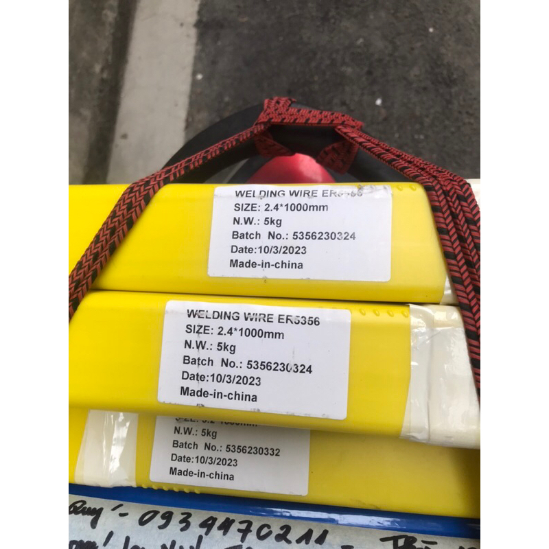 Que hàn tig nhôm 5356 - que hàn bù nhôm 5356 hộp 5kg