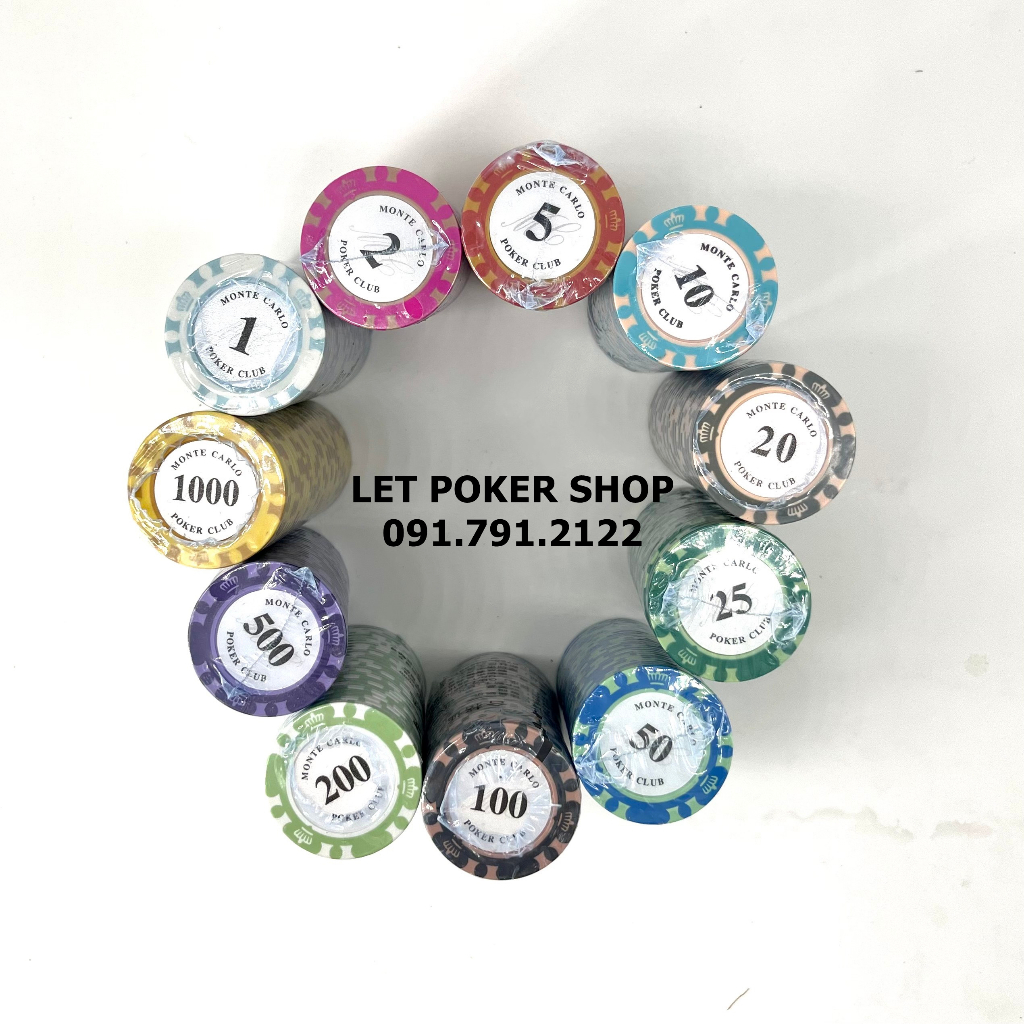 Chip poker / Phỉnh poker cao cấp