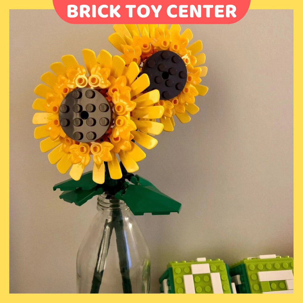 Cành hoa hồng hoa hướng dương hoa tulip nhiều màu sắc decor trang trí nhà cửa quà tặng bạn gái 8/3 20/10