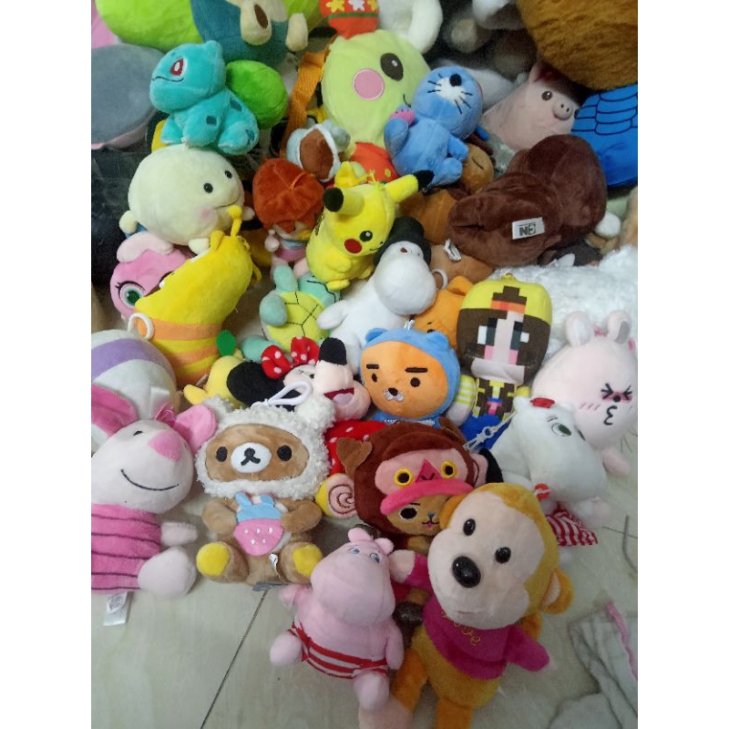 Gấu bông móc khoá nhựa size 7-20cm