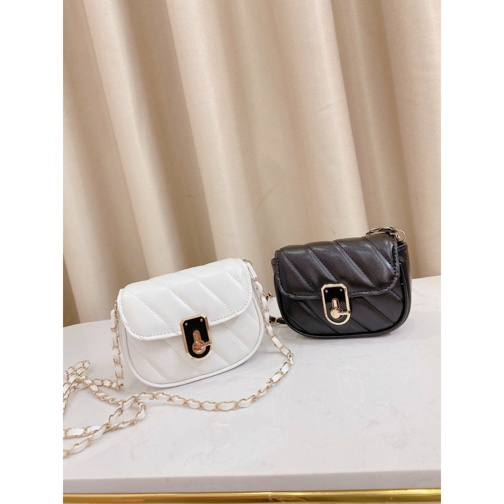 Túi đeo chéo mini thời trang nữ khóa xoay hottrend 2023