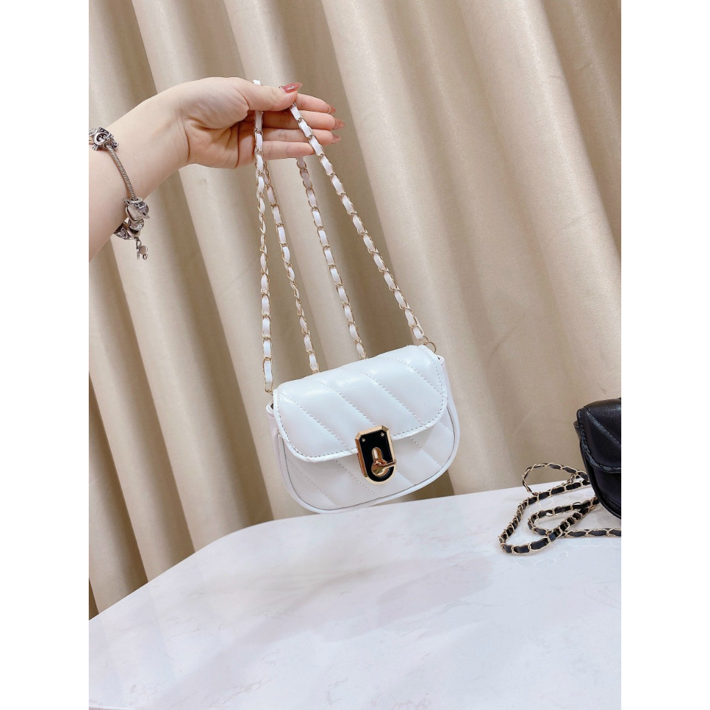 Túi đeo chéo mini thời trang nữ khóa xoay hottrend 2023