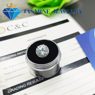 Kim cương nhân tạo Mỹ Moissanite giác cắt tròn kiểm định C&C