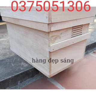 Thùng nuôi ong mật ong nội gỗ gạo42x27 ván liền