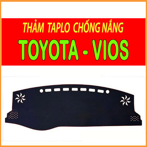 Thảm taplo xe vios da carbon, thảm nhung, thảm che nắng chống nóng da carbon cao cấp