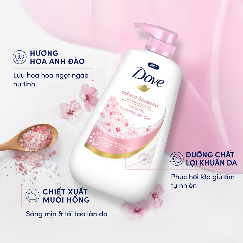 Sữa tắm dưỡng thể Dove dưỡng ẩm chuyên sâu 500g