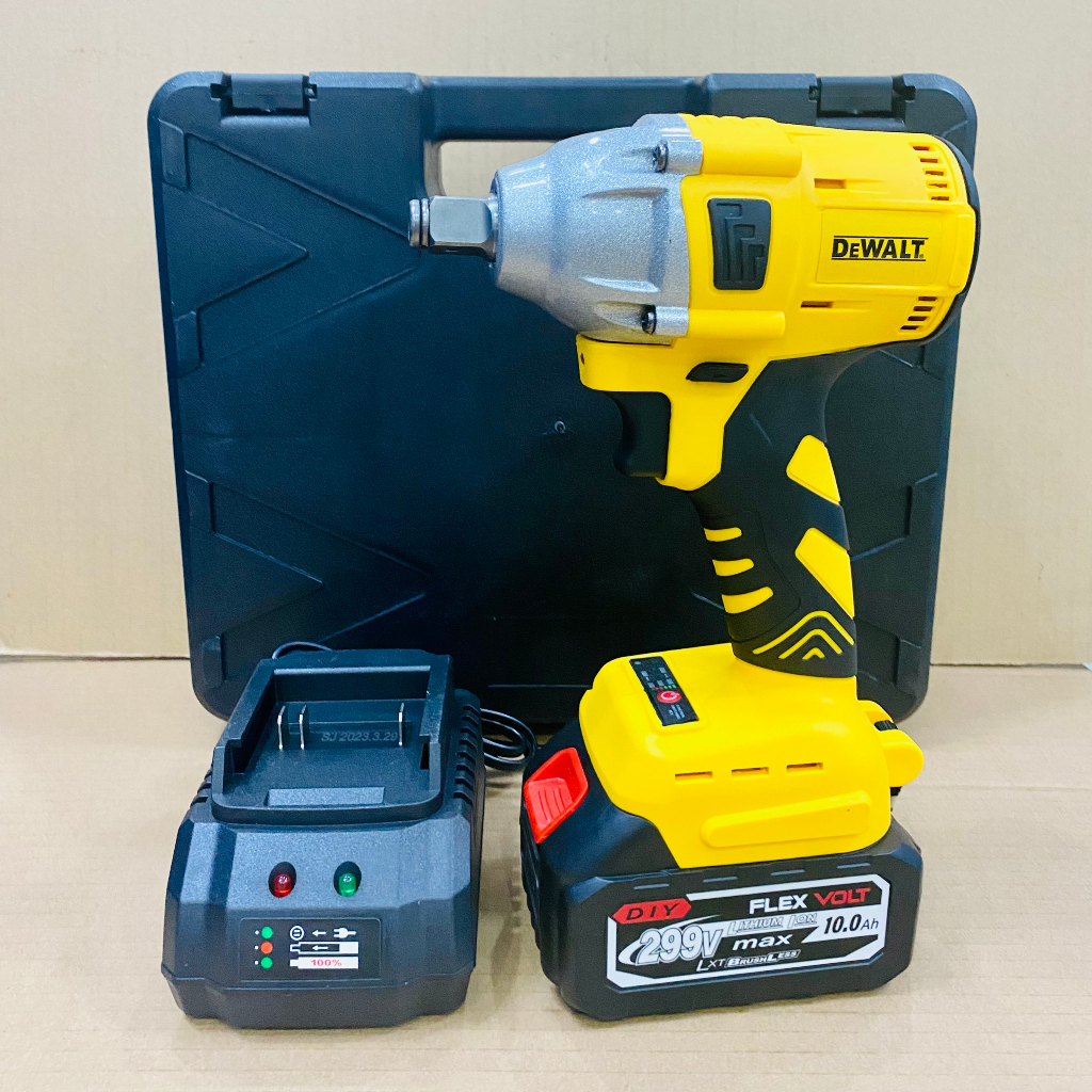 Máy siết bulong dùng pin 299V DEWAT động cơ không chổi than, Ruột đồng 100%