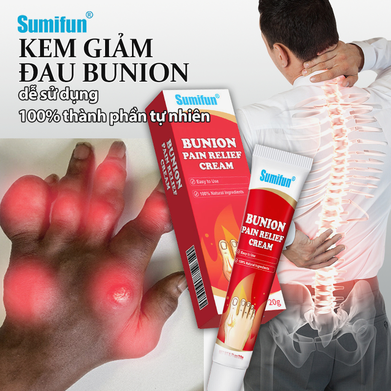 20g Chính hãng Sumifun thuốc đau xương khớp an toàn viên hoàn giảm đau vị tê bì tay chân Healthy care