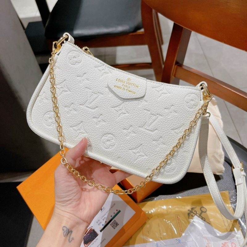 Túi xách nữ đi tiệc kẹp nách đeo chéo thời trang da bò màu đen màu bò hàng super