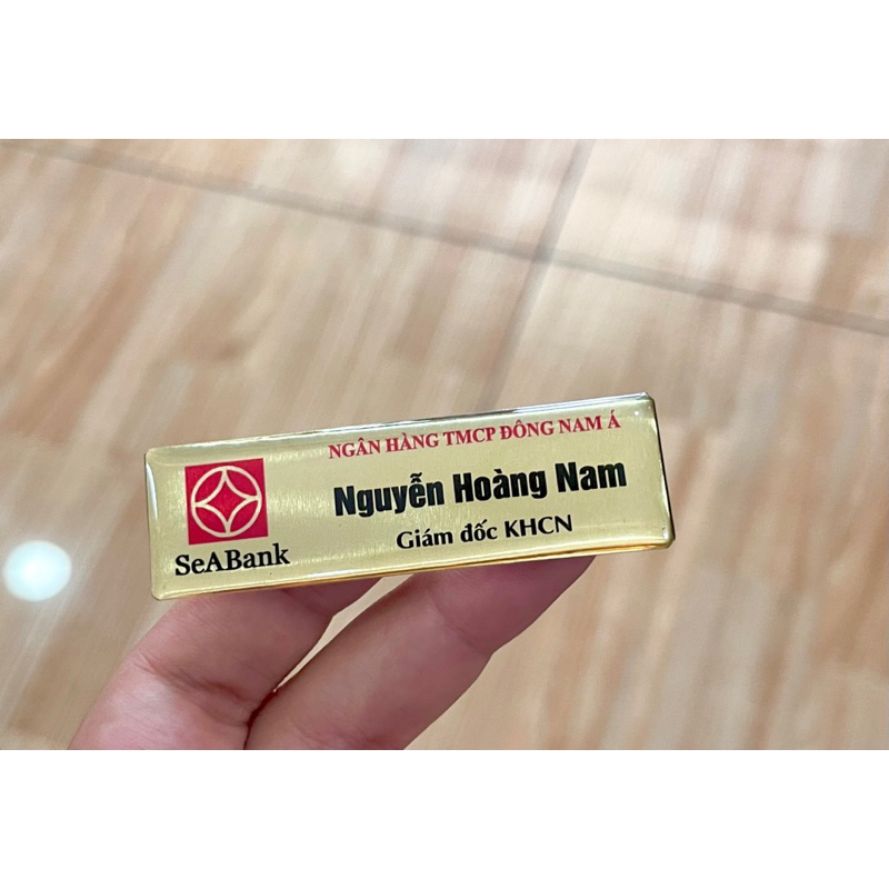 Bảng tên SeABank ( vui lòng gửi tên cho shop ạ )
