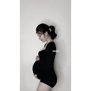 Bodysuit bầu cổ vuông ( hình thật khách feedback)