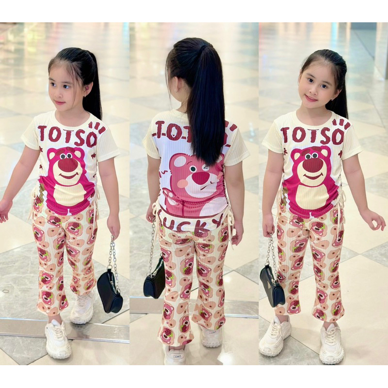 8-22kg | Bộ dài bé gái quần loe VIỀN BÈO, thun lạnh mềm mát