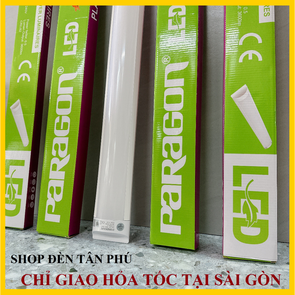 ( CHỈ GIAO HỎA TỐC TẠI SÀI GÒN) Máng Đèn LED Bán nguyệt Eco Paragon - Ánh Sáng Trắng