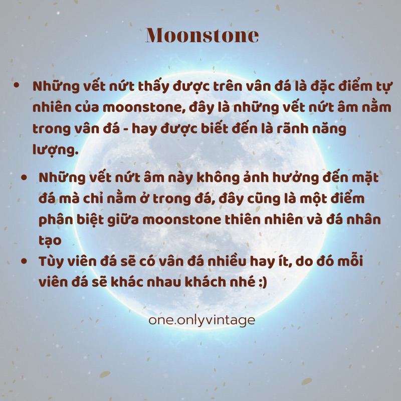 Nhẫn mặt trăng đai viền bạc