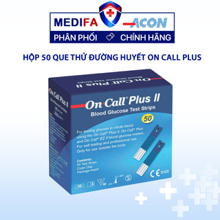 Hộp 50 Que Thử Đường Huyết On Call Plus Acon Mỹ, Hàng Nhập Khẩu Chính Hãng, Có Nhãn Phụ Tiếng Việt