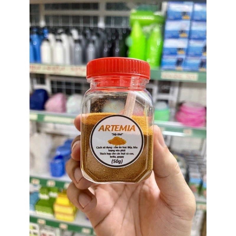 ARTEMIA sấy khô, giàu dinh dưỡng- TOP 1thức ăn cho cá con, 20-50 gram