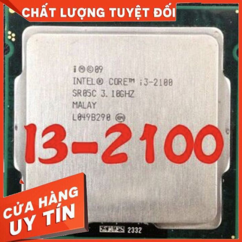 Bộ xử lý Intel Core I3 2100 ( Tương thích các dòng main H61 hoặc tương đương)